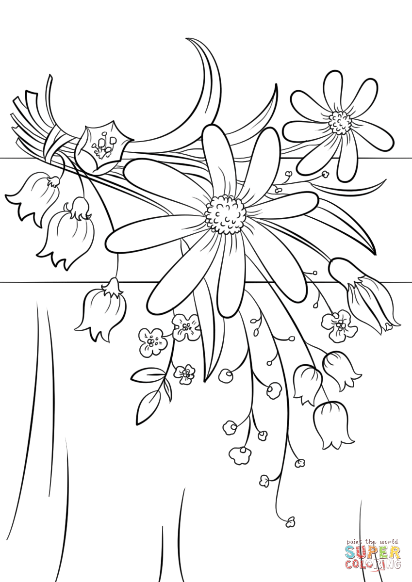 849x1200 Reward Summer Flower Coloring Pages Flowers Page Free Printable