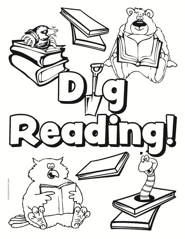 618x799 Bear In A Library Coloring Page Library