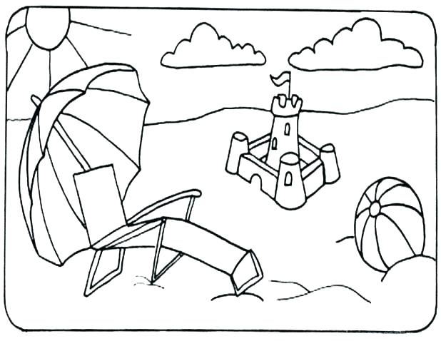 618x478 Coloring Page Beach Beach Ball Coloring Pages Printable Big Free