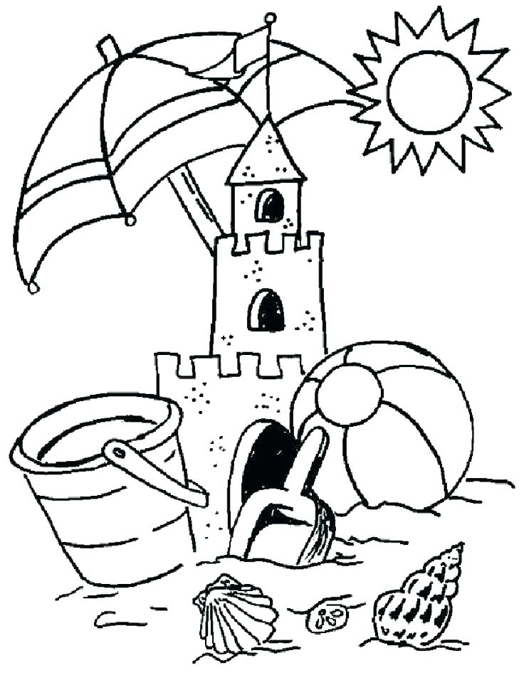736x963 Beach Coloring Page Beach Coloring Pages To Print Cute Summer