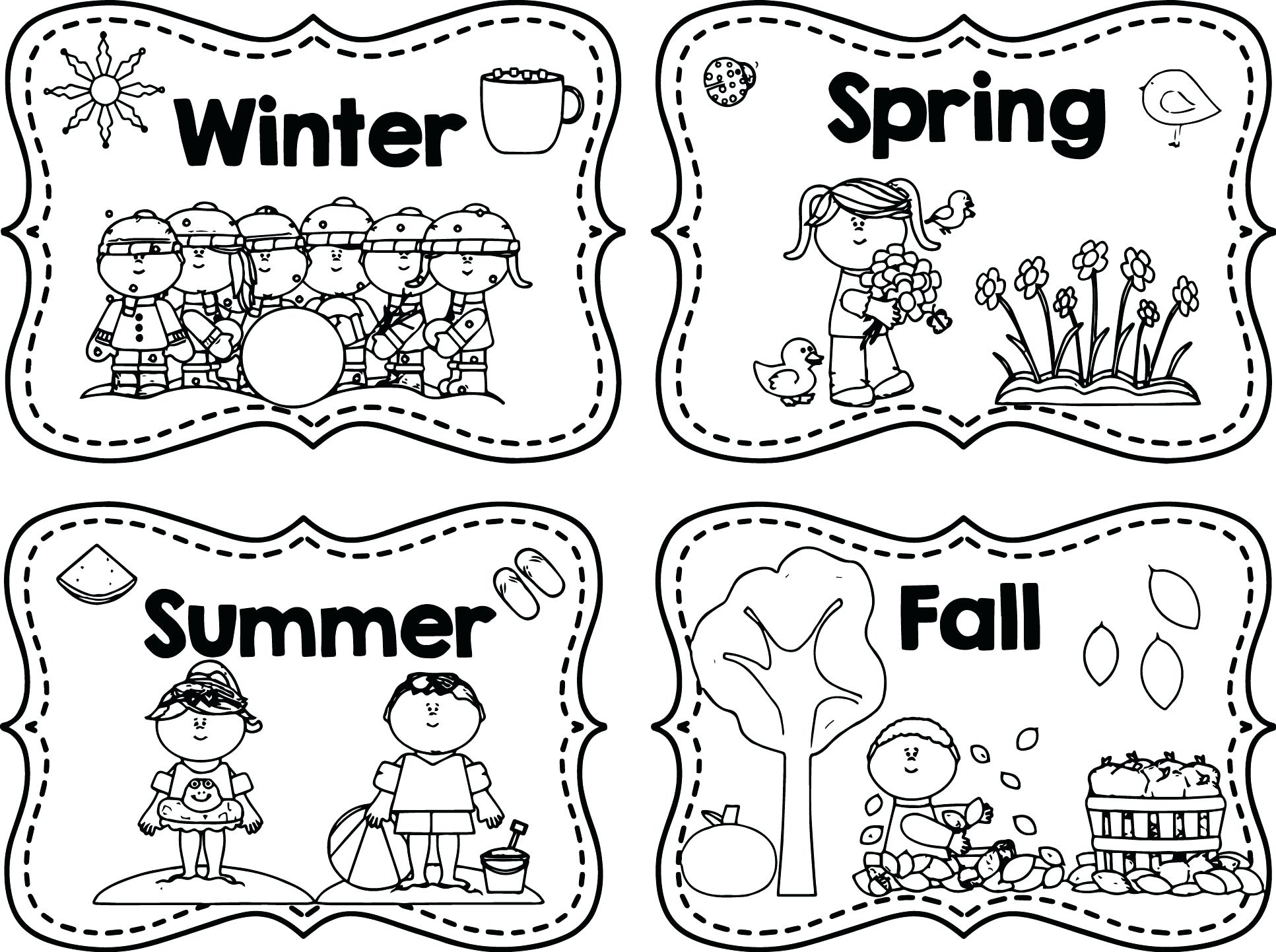 1933x1442 Summer Season Coloring Sheets Seasons Colouring Pages Autumn Page