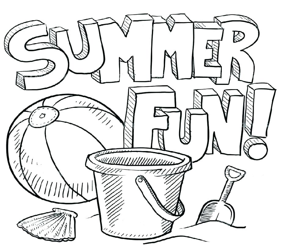 936x816 Summer Coloring Pages Printable Beach Full Size Of Pag