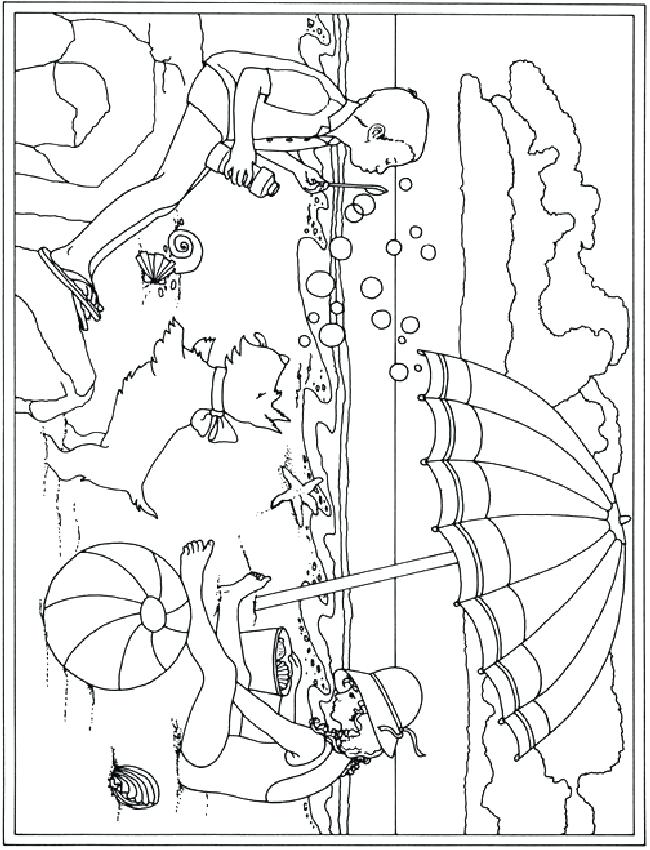 650x850 Vacation Coloring Pages Summer Vacation Doodle Page Summer