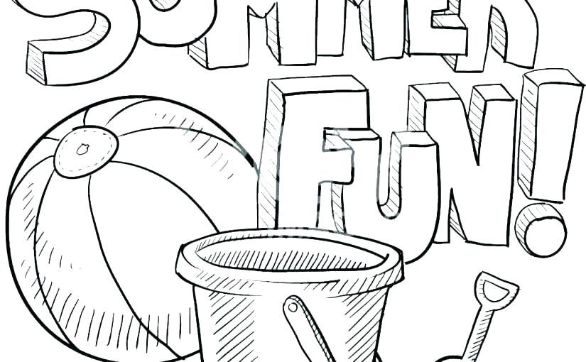 825x510 Coloring For Kids Online I Love Summer Coloring Pages Summer