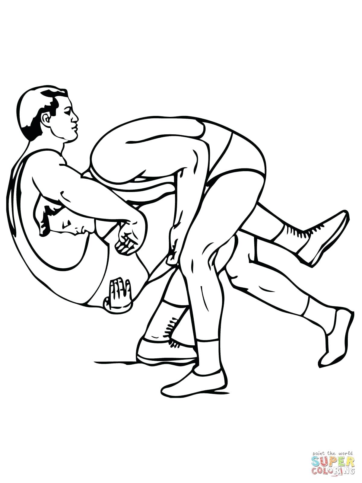 1200x1600 Coloring Pages ~ Wrestling Coloring Pages Click The Freestyle