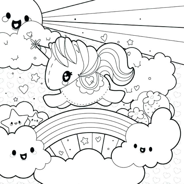 640x640 Rainbow Clouds Sun Rainbow Coloring Pages Printable Coloring