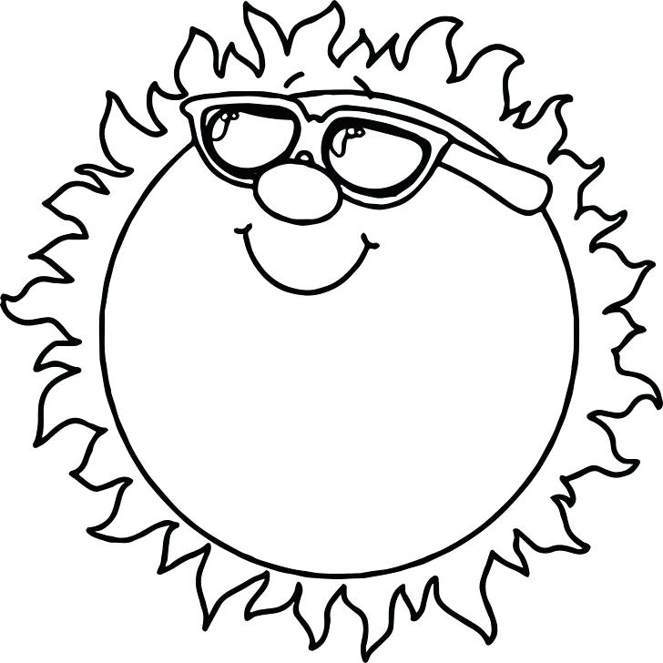 728x728 Sun Coloring Pages Printable Rainbow With Clouds And Sun Coloring
