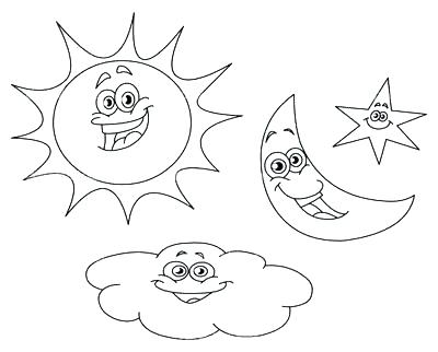 400x322 Moon Coloring Sheet