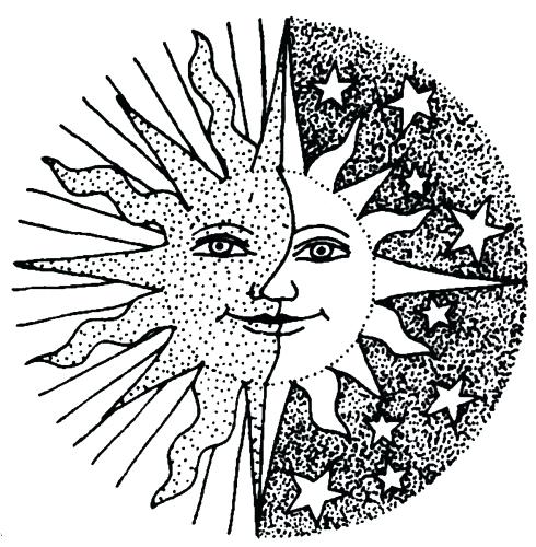 490x500 Earth Sun And Moon Coloring Pages Transasia