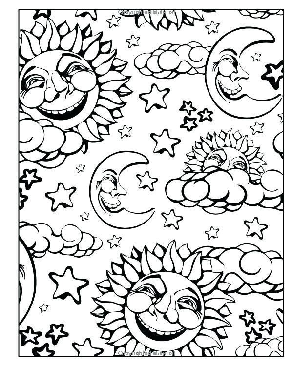 600x750 Sun And Moon Coloring Pages