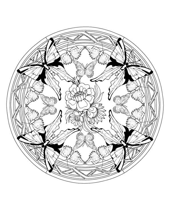 Sun And Moon Mandala Coloring Pages