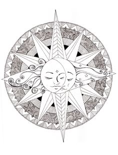 236x309 Sol, Luna Y Estrellas Enredados' Cuaderno De Espiral By Tabitha
