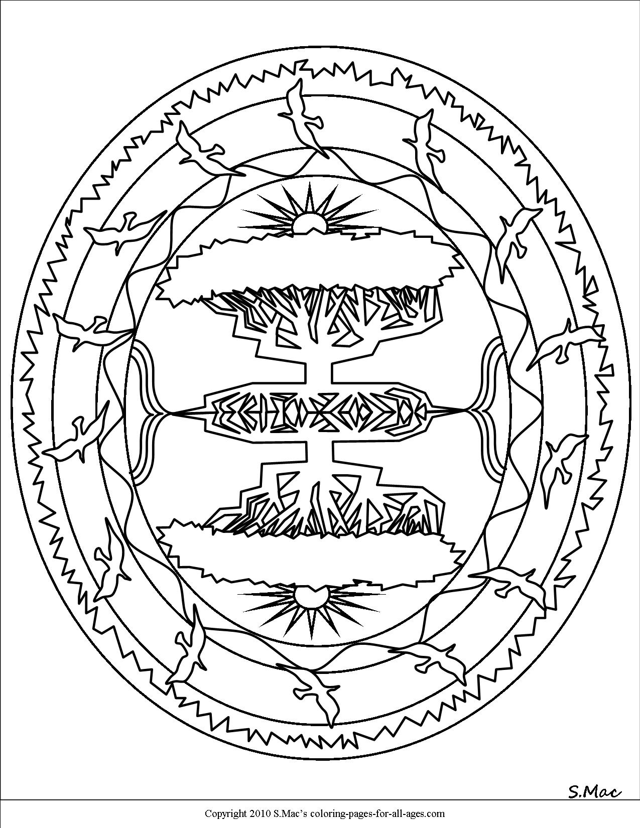 1275x1650 Moon Mandala Coloring Pages Pics Page Star Sun Picture