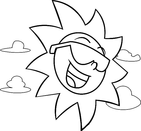 Sun Coloring Page