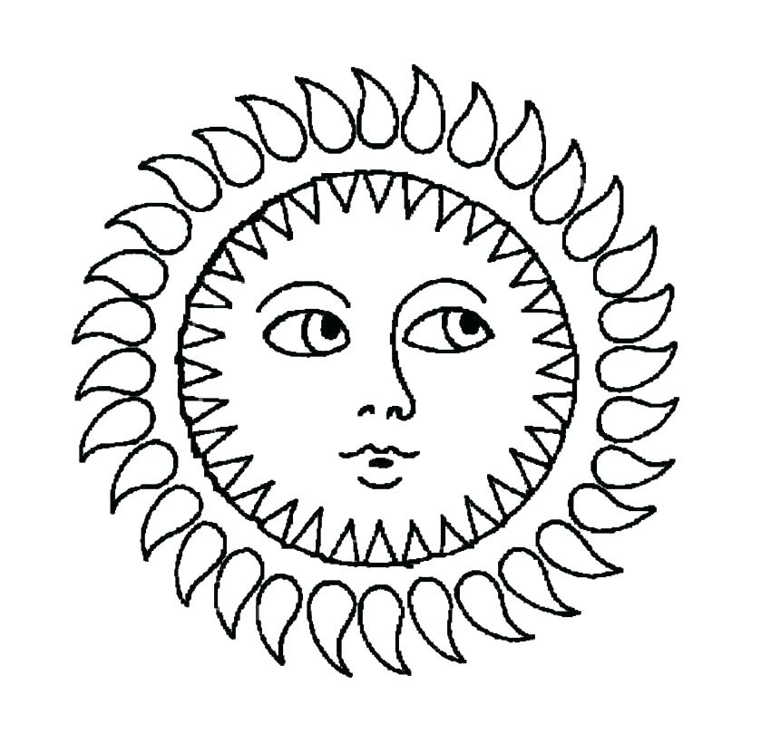 850x820 Sun Coloring Pages Printable Sun Moon Earth Coloring Pages