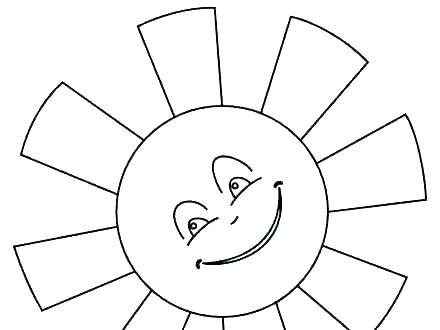 440x330 Sun Coloring Page Big Sunflower Coloring Page Pages Sun Together