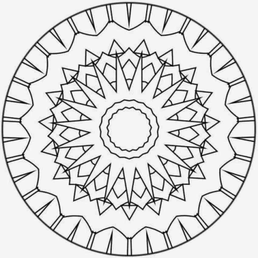 Sun Mandala Coloring Pages