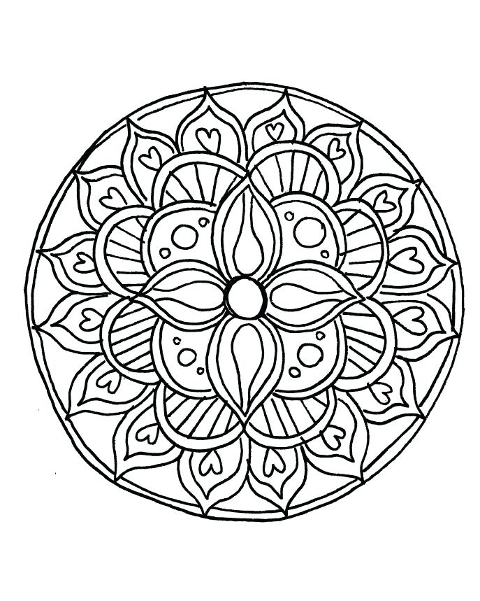 687x859 Free Mandela Coloring Pages Coloring Pages Mandala A Sun Mandala