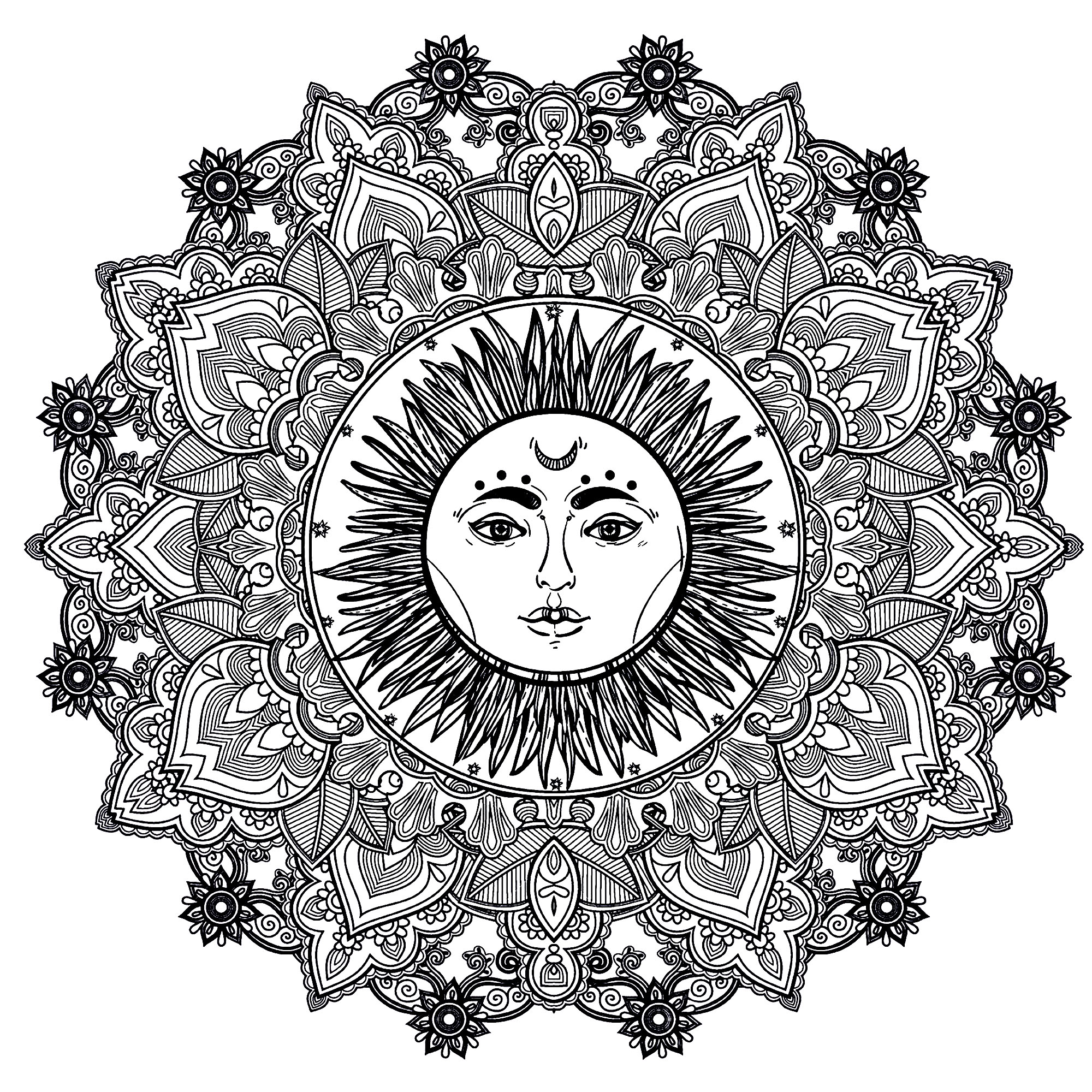 2000x2000 Mandala Sun 123rf