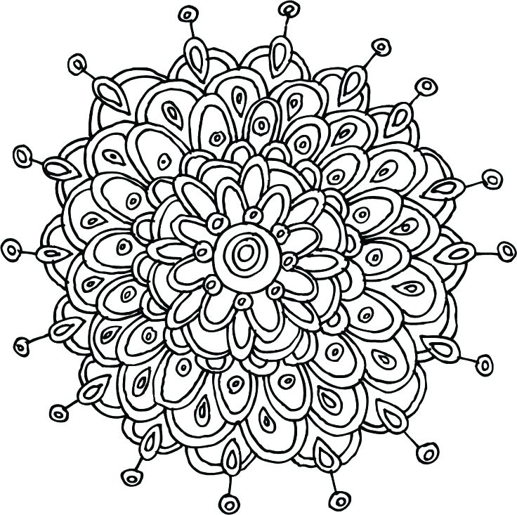 736x733 Sun Mandala Coloring Pages