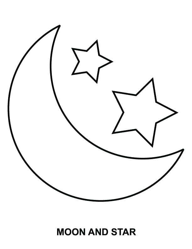 612x792 Stars Coloring Pages Sun Moon And Stars Coloring Pages Shooting