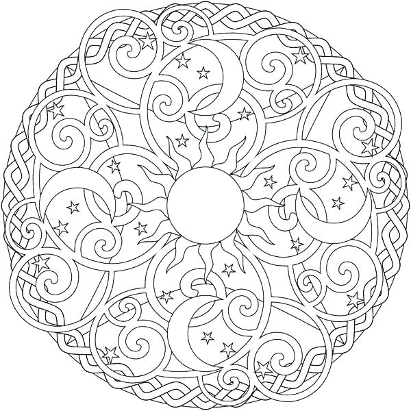 600x600 Sun And Moon Coloring Best Photos Of Moon And Stars Coloring Pages