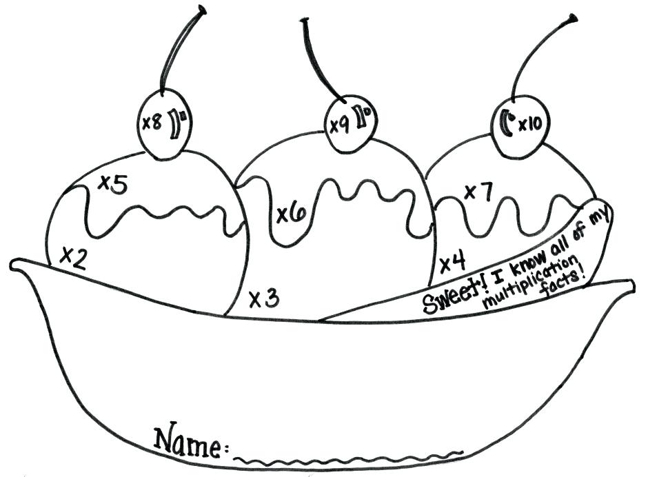 940x692 Ice Cream Sundae Coloring Page As Well As Ice Cream Sundae