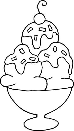 311x550 Ice Cream Sundae Coloring Page Free Clip Art Ice Cream Sundae