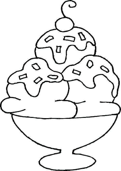 500x705 Ice Cream Sundae Coloring Sheets Ice Cream Sundae Coloring Page