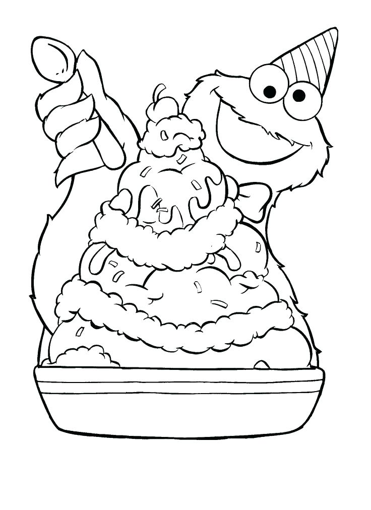 736x1012 Appealing Ice Cream Sundae Coloring Page Ice Cream Coloring Pages