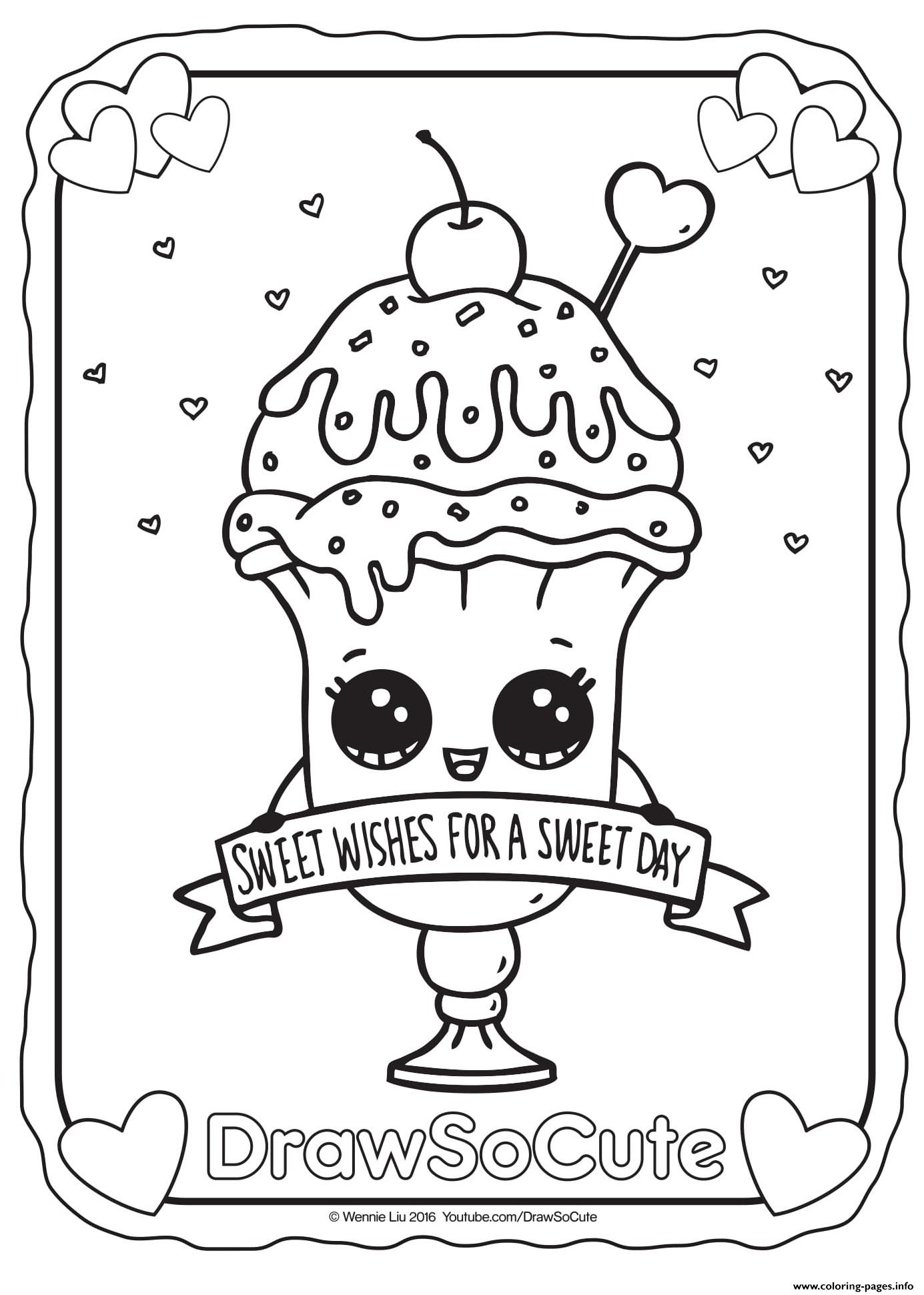 1385x1941 Printable Sundae Coloring Page Image Clipart Grig3 Free Coloring