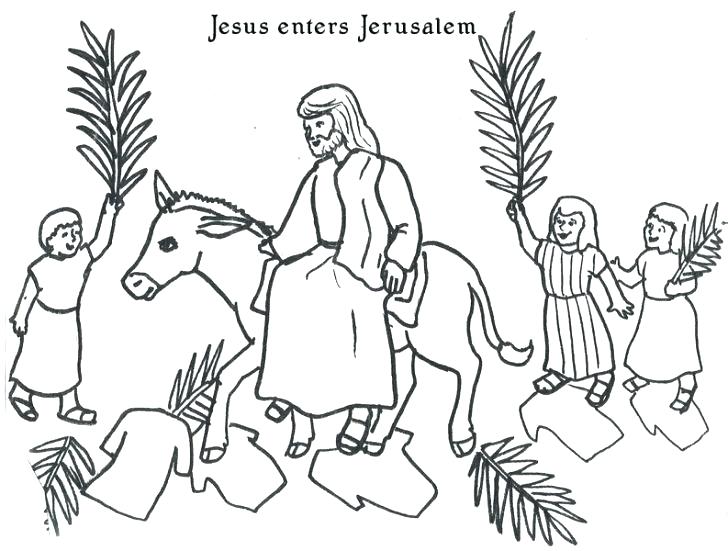 728x551 Palm Sunday Coloring Page Palm Coloring Page Bible Coloring Pages