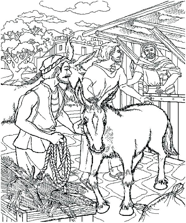 600x720 Palm Sunday Coloring Pages Jesus Page Sheets