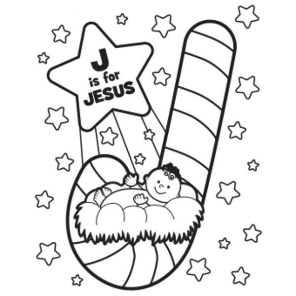 600x600 Sunday School Christmas Coloring Pages