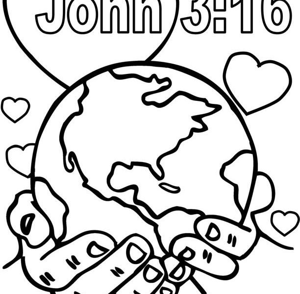 612x600 Free Sunday School Pictures To Color Coloring Pages