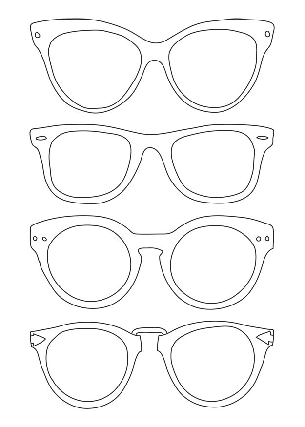 625x875 Luxury Sunglasses Coloring Page Coloring Ws