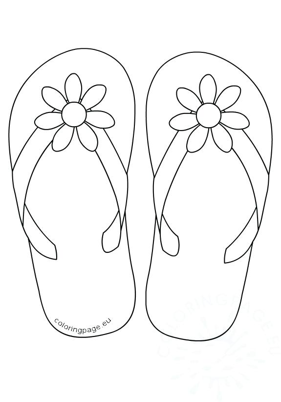 575x822 Outstanding Flip Flop Coloring Pages For Inspiration Article