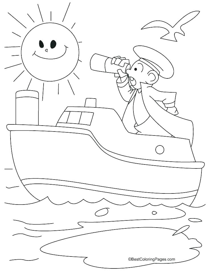 738x954 Pirate Ship Coloring Pages To Print Sunken Col