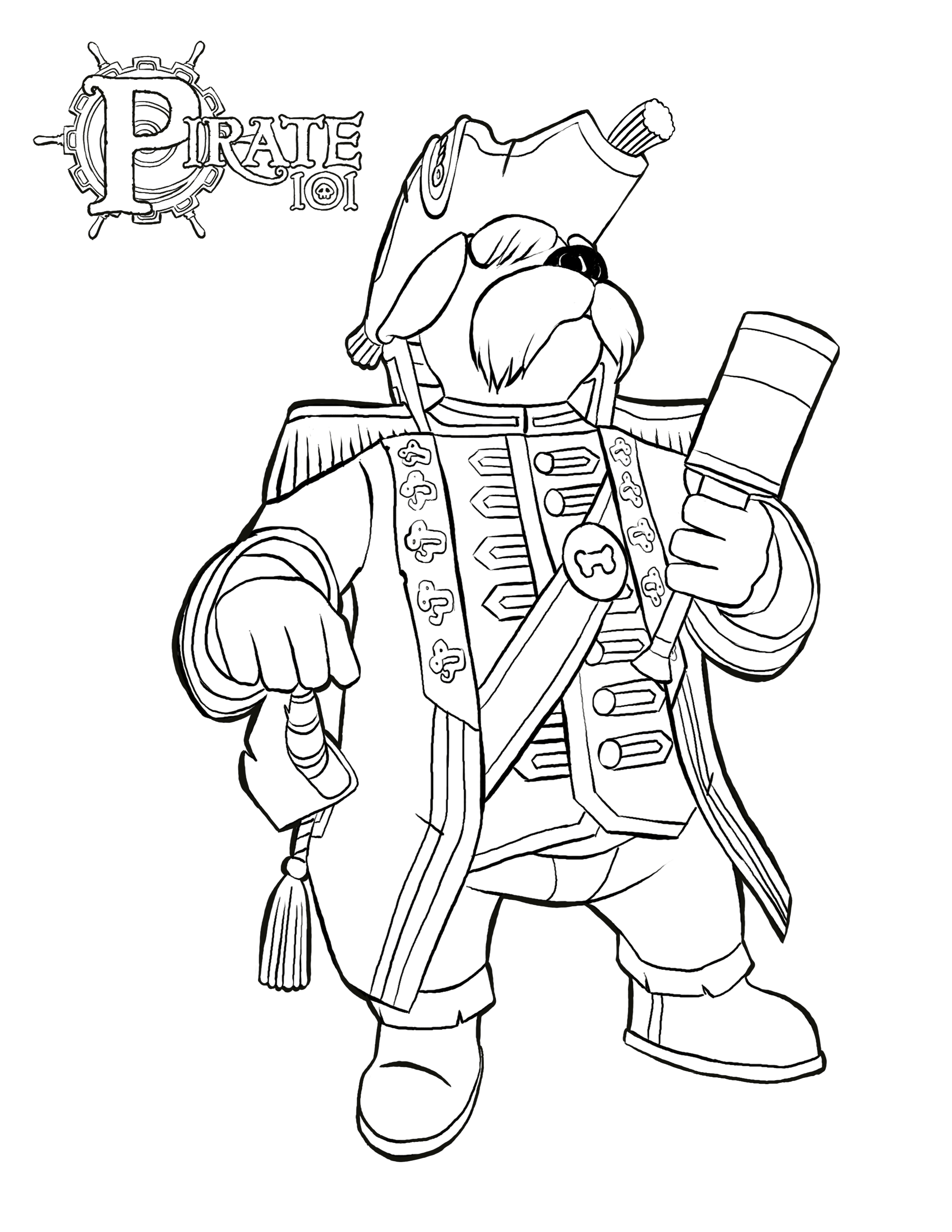 2125x2750 Pirate Coloring Pages Pirate101 Free Online Game