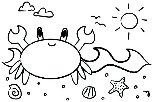 600x393 Crab Coloring Page Crab Pictures To Color Hermit Crab Coloring