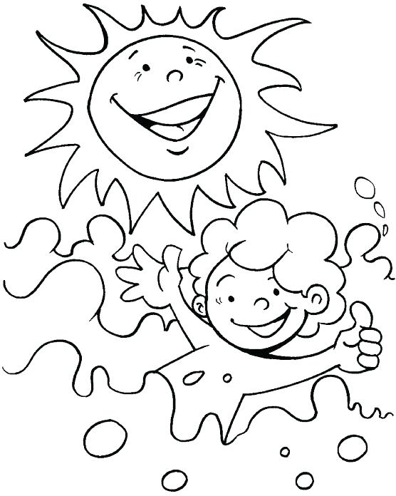 556x696 Water Day Coloring Pages A Bright Sunny Day Coloring Page Non