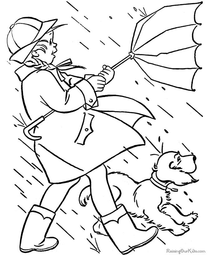 670x820 At Windy Day Coloring Pages