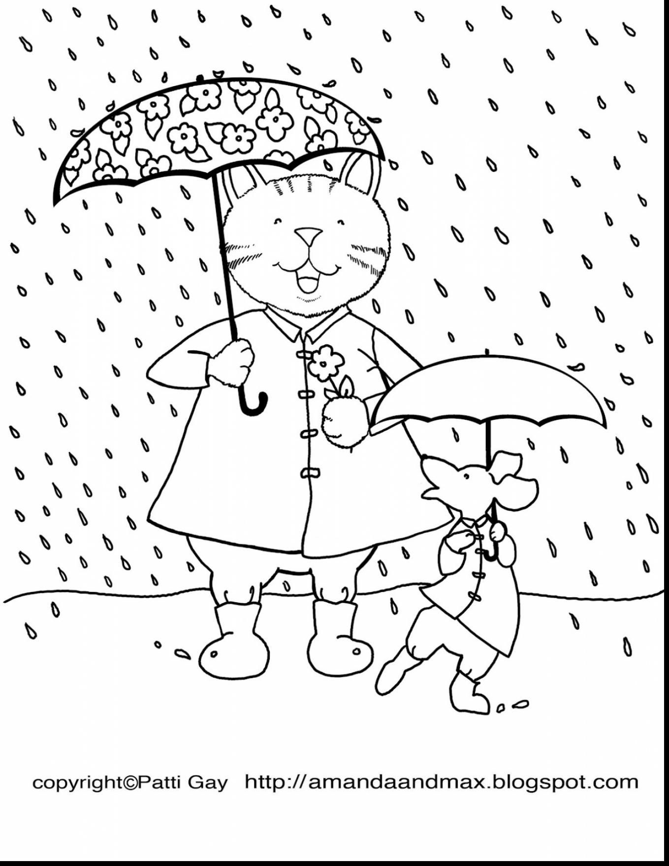 Sunny Weather Coloring Pages