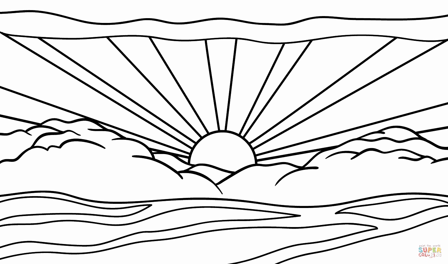 1500x886 50 Lovely Stock Of Sunset Coloring Pages