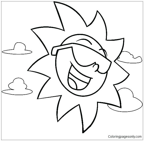 613x599 Free Printable Sun Coloring Pages Best Coloring Pages Free