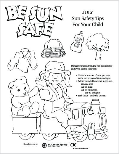 402x520 Sun Safety Colouring Pages Coloring Fuhrer Von