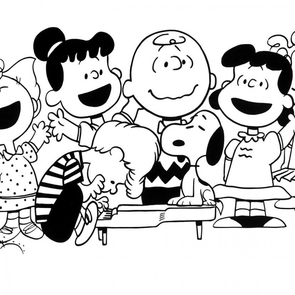 1200x1200 Charlie Brown Christmas Coloring Pages To Print Free Coloring Pages