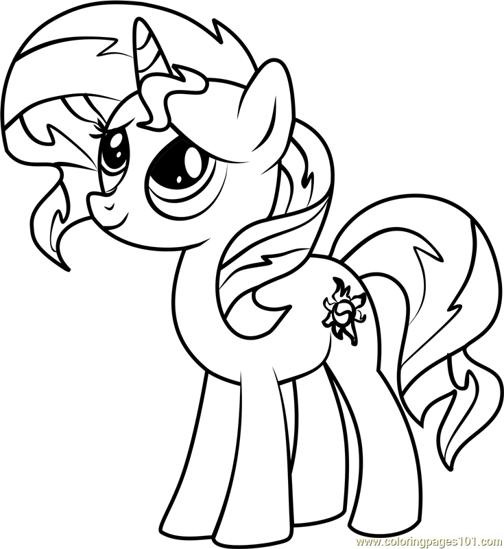 735x800 My Little Pony Coloring Pages Sunset Shimmer Sunset Shimmer Pony