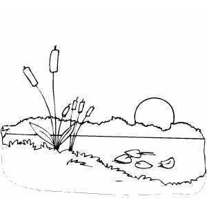 300x300 Sunset Coloring Page