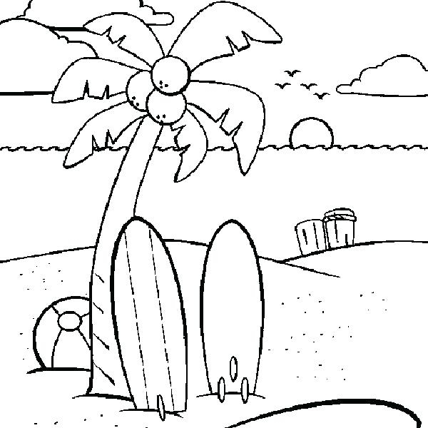 600x600 Beach Coloring Pages Xochi Sunset Coloring Pages 600 X 600 Pixels